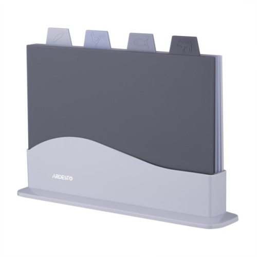 Дошка для нарізання Ardesto Fresh набір 4 шт на підставці (AR1404GB)