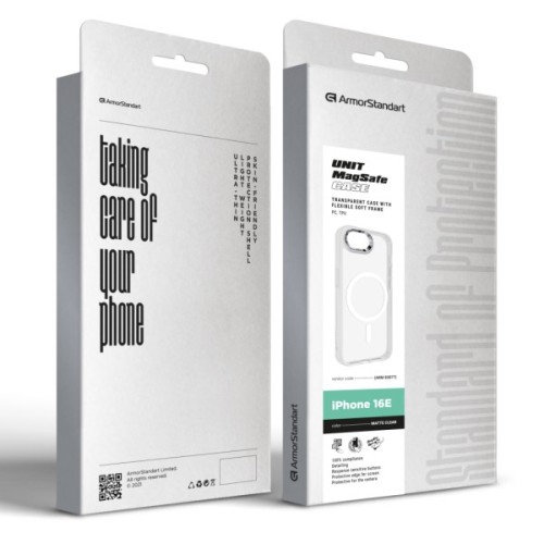 Чохол до мобільного телефона Armorstandart Unit MagSafe Apple iPhone 16e Matte Clear (ARM83877)