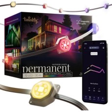 Гірлянда Twinkly Smart LED Permanent Light 72 RGB LED String, White Wire, Plug F, IP65 (TWPL072STP-TEU)