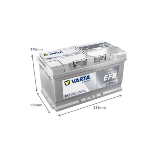 Акумулятор автомобільний Varta Blue Dynamic START-STOP 75Ah (575500073)