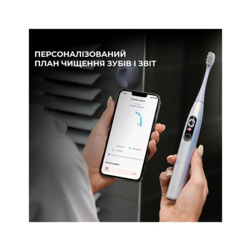 Електрична зубна щітка Oclean X Plus Pro Digital Silver (6970810556179)