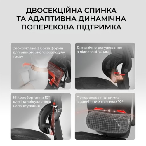 Офісне крісло Sihoo M59AS Mesh Black (M59AS-M302)