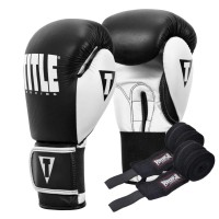 Боксерські рукавички Title Boxing Dynamic Strike Black/White 12 oz (XDBG 12 BK/WH)