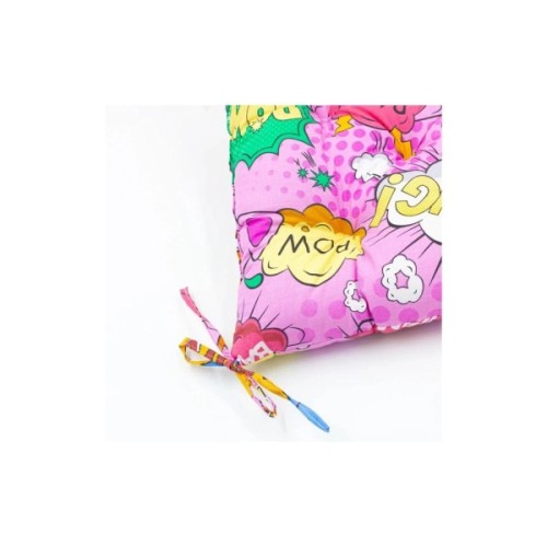 Подушка на стілець MirSon Бязь Принт 17-0512 Bombs pink 40х50 см (2200006276784)