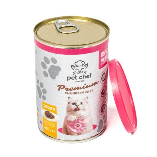 Вологий корм для кішок Pet Chef З куркою 415 г (4820255193564)