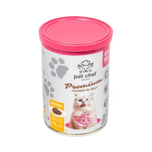 Вологий корм для кішок Pet Chef З куркою 415 г (4820255193564)