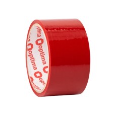 Скотч Optima 48 мм х 30 м, червоний (O45304-03)