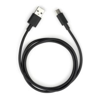 Дата кабель USB 2.0 AM to USB-C 1.0m PVC black Vinga (VCPDCTC1BK)