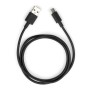 Дата кабель USB 2.0 AM to USB-C 1.0m PVC black Vinga (VCPDCTC1BK)