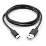 Дата кабель USB 2.0 AM to USB-C 1.0m PVC black Vinga (VCPDCTC1BK)