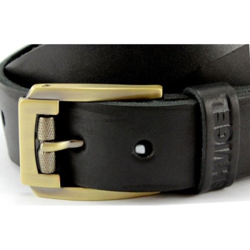 Ремінь Shvigel Шкіряний Чорний (00001)