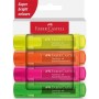 Набір маркерів Faber-Castell текстових Textmarker 46 Superfluorescent, 4 кольори в картонній коробці (32578)