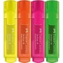 Набір маркерів Faber-Castell текстових Textmarker 46 Superfluorescent, 4 кольори в картонній коробці (32578)