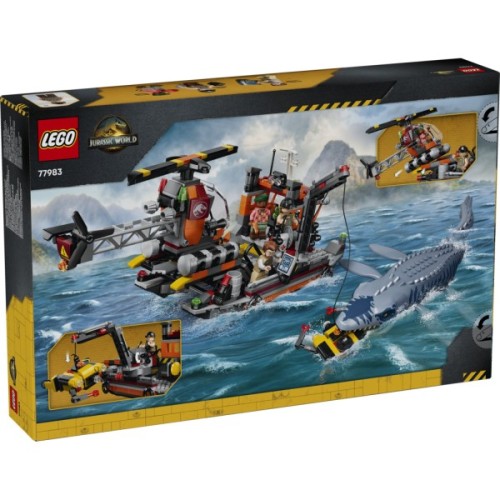 Конструктор LEGO Jurassic World Напад мозазавра на човен (77983)