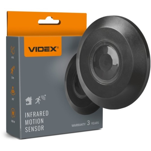 Датчик руху Videx 220V 800W інфрачервоний чорний (VL-SPC05B)