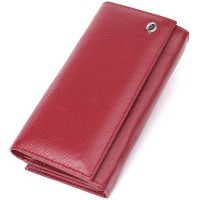 Гаманець ST Leather З натуральної шкіри Бордовий (23113)