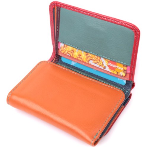 Гаманець ST Leather З натуральної шкіри Різнокольоровий (22498)