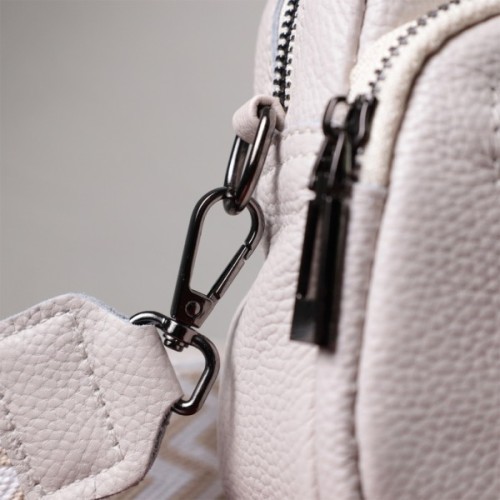 Сумка Vintage З натуральної шкіри Біла (22642)