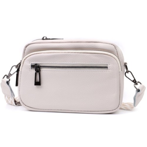 Сумка Vintage З натуральної шкіри Біла (22642)