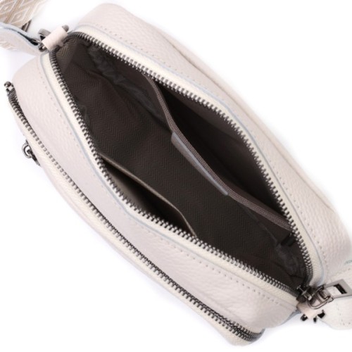 Сумка Vintage З натуральної шкіри Біла (22642)