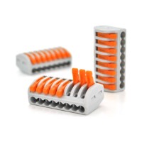 З'єднувач кабелю 8-pin аналог WAGO K222-418, 10штпак Voltronic (K222-418/10)