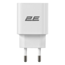 Зарядний пристрій 2E 30W USB-C PD white (2E-WC1USBC30W-W)