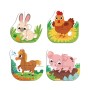 Пазл DoDo 4 в 1 Baby puzzle. Сільські тварини (300686)