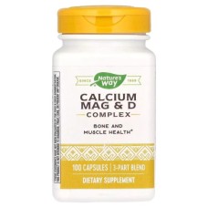 Вітамін Nature's Way Комплекс кальцій, магній та вітамін D, Calcium Mag & D Complex, 100 к (NWY-41420)