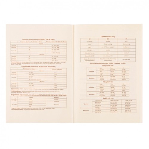 Зошит Yes словник для запису іноземних слів В5 72 аркушів Моя Україна (911578)