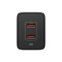 Зарядний пристрій Spigen 2xUSB-C PD 47W black (ACH09457)
