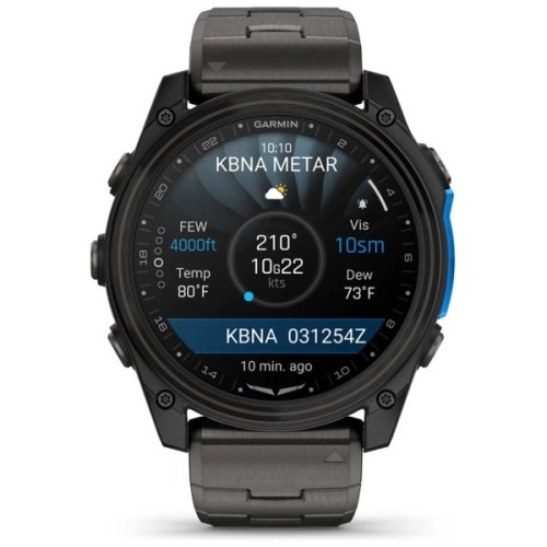 Смарт-годинник Garmin D2 Mach 2, 51mm, Saph, CrbnGry Ti/Blk w/TiBd,GPS (010-02905-31)
