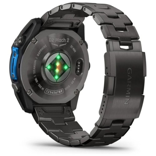 Смарт-годинник Garmin D2 Mach 2, 51mm, Saph, CrbnGry Ti/Blk w/TiBd,GPS (010-02905-31)