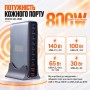 Зарядний пристрій XoKo 8xUSB-C PD 65 - 140W + 2xUSB QC30W GaN3 800W (XK-QC-800)