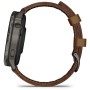 Смарт-годинник Garmin Venu 4 (45mm), Black w/ Slate + Leather, GPS смарт-годинник (010-03014-03)
