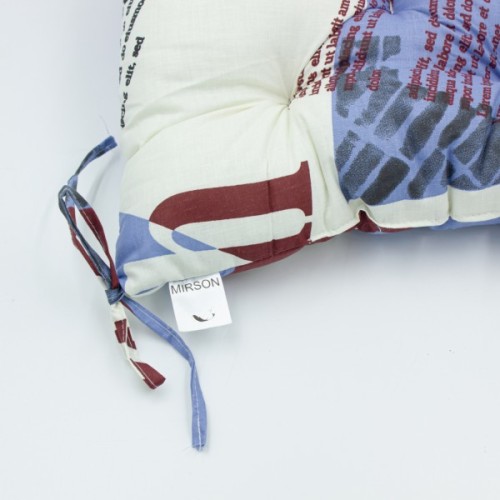 Подушка на стілець MirSon Бязь 17-0535 Peggy 40х40 см (2200006185741)