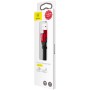 Дата кабель USB 2.0 AM to Lightning 0.23m 2A black/red Baseus (CALMBJ-B91)