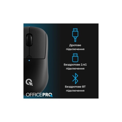 Мишка OfficePro M307B Silent Click Wireless/Bluetooth Black (M307B)