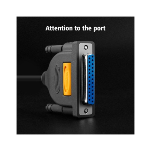 Кабель для принтера USB 2.0 to DB25 2.0m US167 black Ugreen (20224)