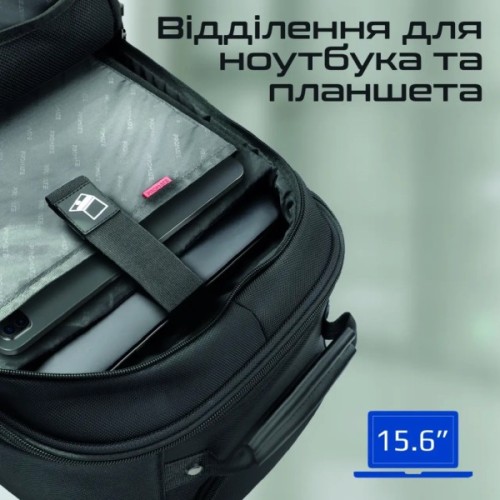 Рюкзак для ноутбука Promate 15.6" Compact-TR black (compact-tr.black)