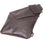 Сумка Grande Pelle Чоловіча на плече з натуральної шкіри Коричнева (11669)