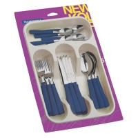 Набір столових приборів Tramontina New Kolor 25 предметів в лотку Синій (23198/175)