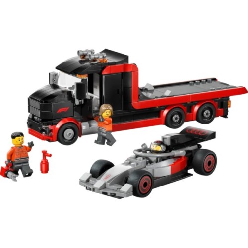 Конструктор LEGO City Вантажівка для демонстрації F1 із перегоновим автомобілем Audi F1 (60493)