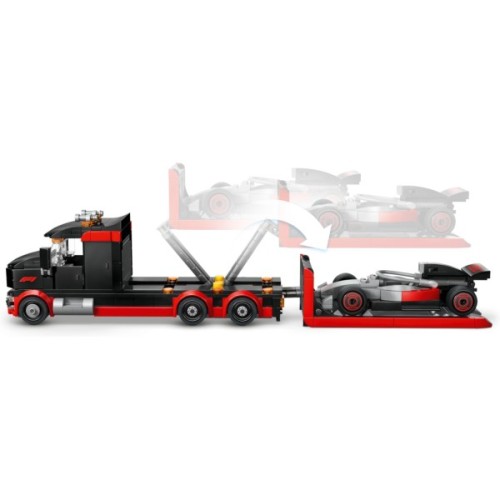 Конструктор LEGO City Вантажівка для демонстрації F1 із перегоновим автомобілем Audi F1 (60493)