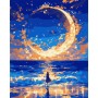 Картина по номерам Santi Місяць у вогнях 40*50см LED (955068)