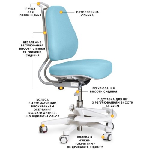 Дитяче крісло Evo-kids Mio Ergo Lite Dark Pink (Y-507 Lite DP)