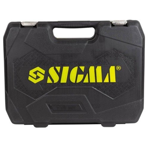 Набір інструментів Sigma насадок торцевих та біт 1/4", 1/2" 110шт CrV mid (6003771)