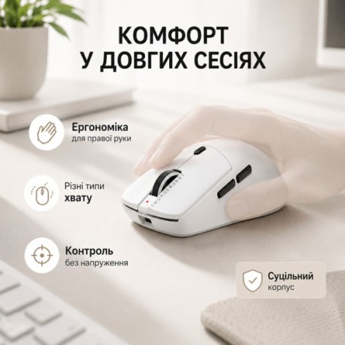 Мишка Thunderobot ML6Pro Tri-mode White (6932066315771)