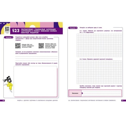 Робочий зошит Здоровя, безпека та добробут. Для 8 класу ЗЗСО - О. Шиян, В. Дяків, А. Седоченко, О. Тагліна Ранок (9786170998217)
