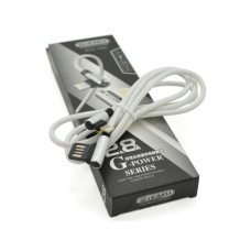 Дата кабель USB 2.0 AM to Lightning 1.0m 2.4A Silver iKAKU (KSC-028-S-L)