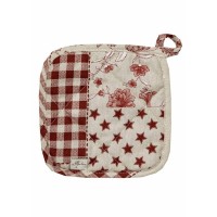 Кухонна прихватка Прованс Печворк бордо Господиня 20х20 см (031498)